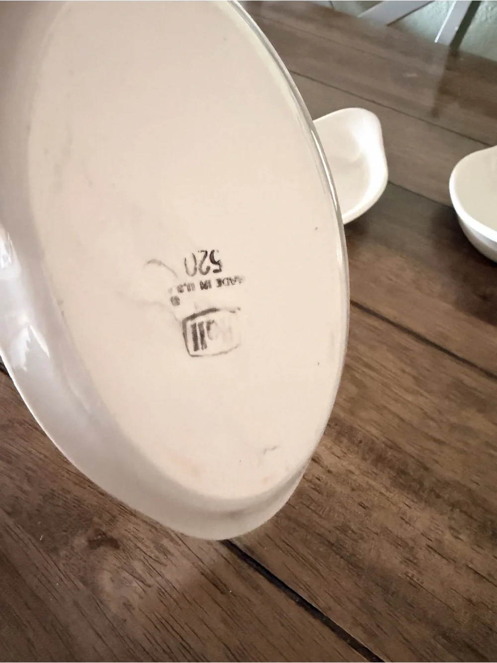 Set of 4 Vintage Hall China #520 White Oval Au Gratin Baking Dishes USA